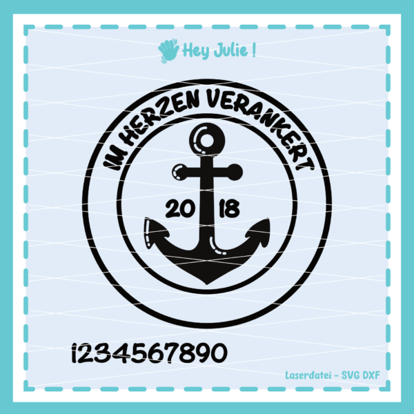Im Herzen verankert Laser