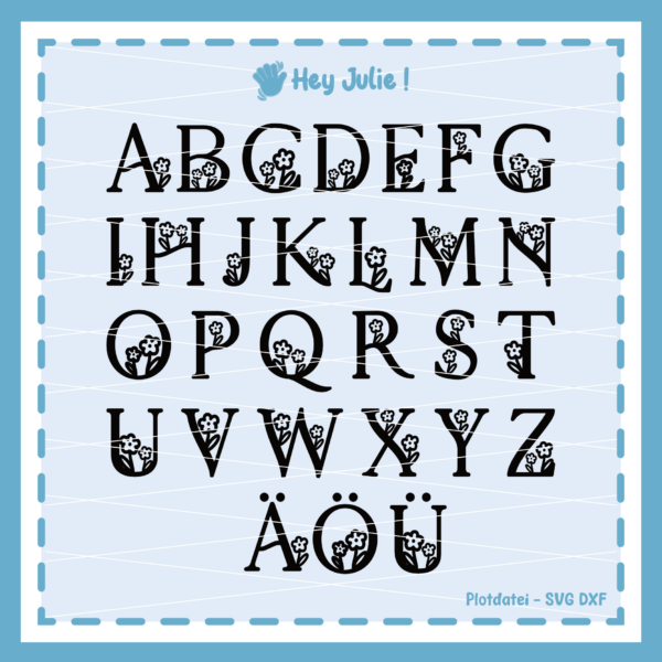 Blumen Alphabet