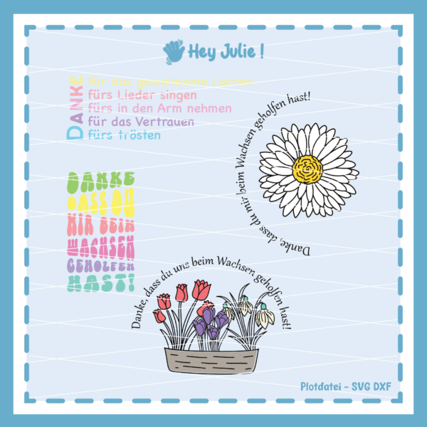 Erzieher und Lehrer Dank