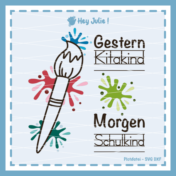 Gestern Kitakind Morgen Schulkind