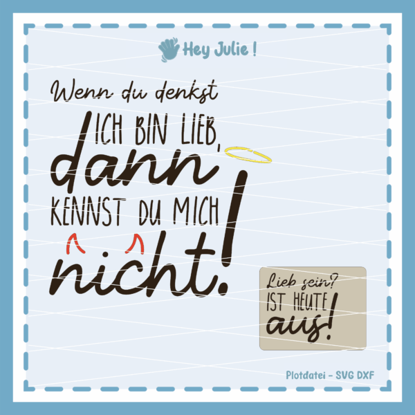Lieb sein?
