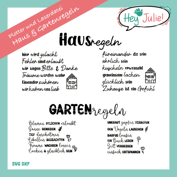 Haus & Gartenregeln